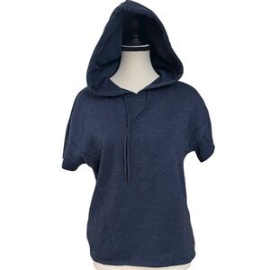 Marc‎ NY Navy Blue Short Sleeve Women's Hoodie
